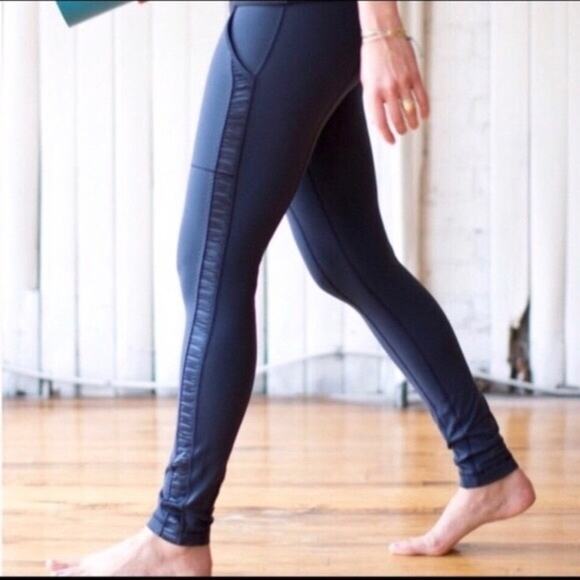 Lululemon Leggings Practice Daily Pant Ruched Yoga Activewear Sporty Luon Black - Picture 1 of 14